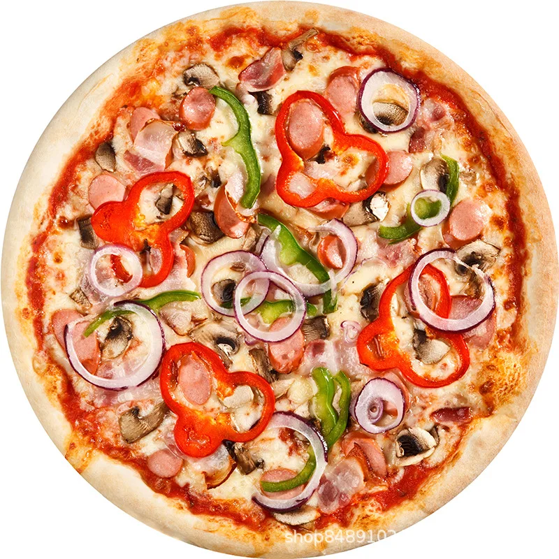 pizza Пончик одеяло для пиццы 3D одеяло буррито фланелевое одеяло с интересным рисунком круглое воздухопроницаемое одеяло - Цвет: pizza