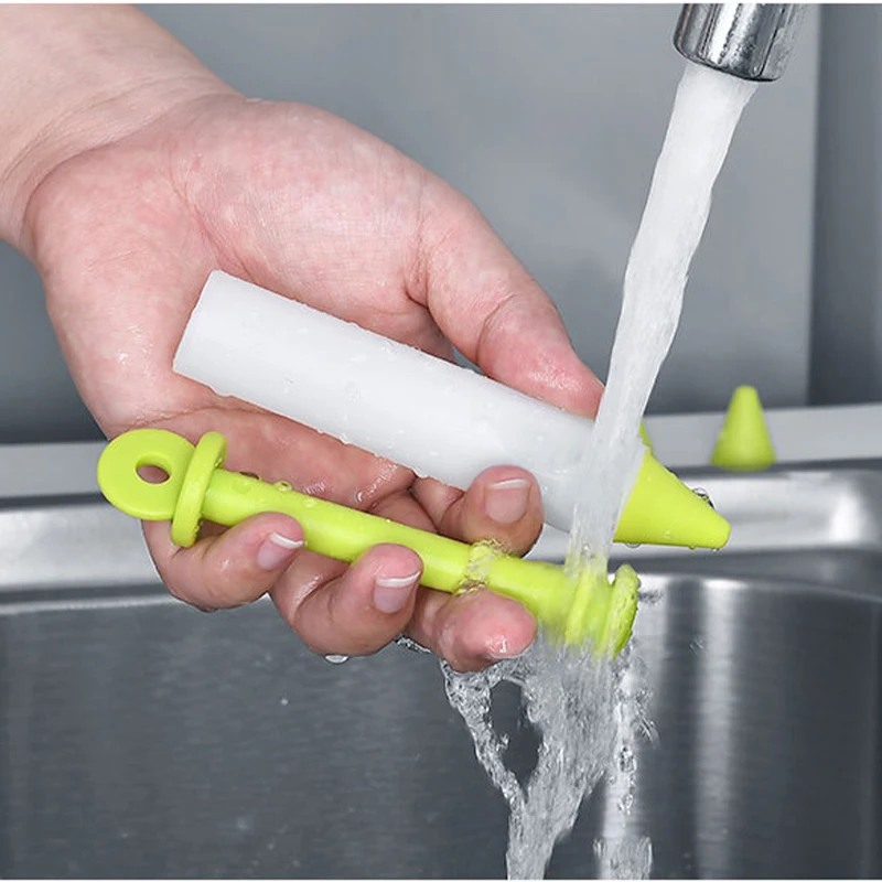 Pastry Icing Pen Chocolate Decorating Syringe With 4 Nozzles Silicone Plate Paint Pen Cake Cookie Ice Cream Decorating Pens Tool