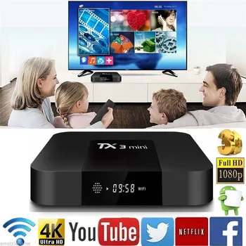 

2019 new home TX3 mini Android 7.1 Smart TV BOX Amlogic S905W Quad Core Set top box H.265 4K WiFi Media player TX3mini 1GB 8GB