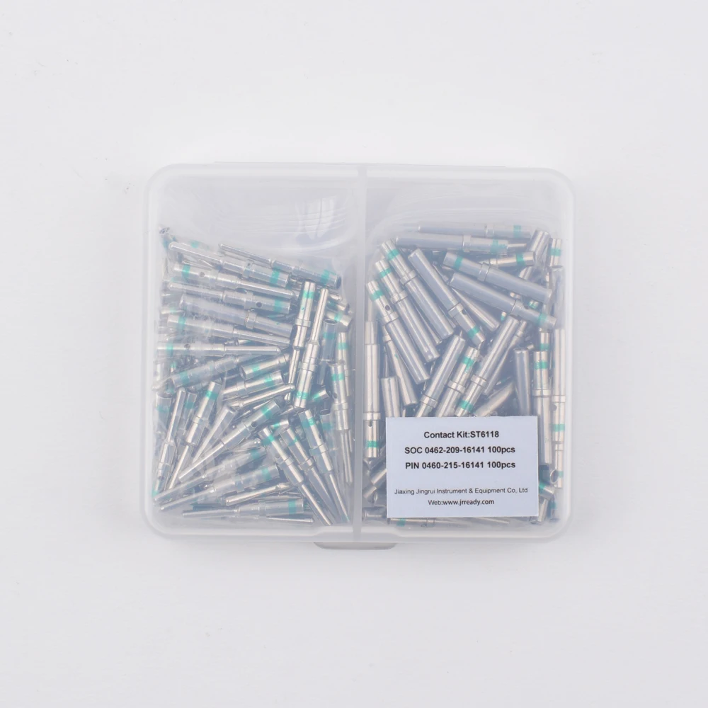 JRready Deutsch DT Contact Kit 16# Solid Contacts Male 0460-215-16141 Female 0462-209-16141 Wre14 (100 Pair) 2