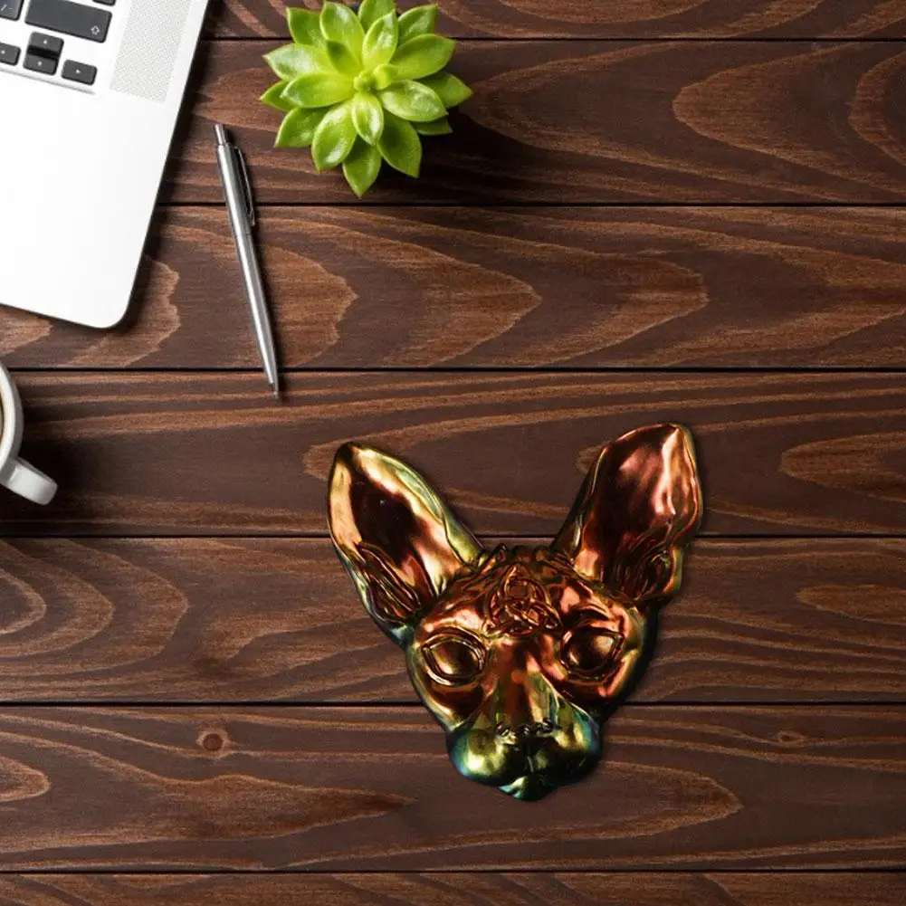 DIY Crystal Epoxy Mold Cat Head Model Decoration Silicone Mold High mirror silicone mold