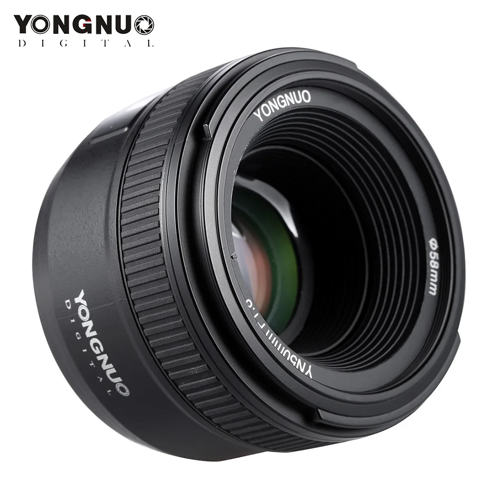 Объектив YONGNUO YN50mm F1.8 с большой апертурой и автофокусом для Nikon D800 D300 D700 D3200 D3300 D5100 D5200 D5300 DSLR