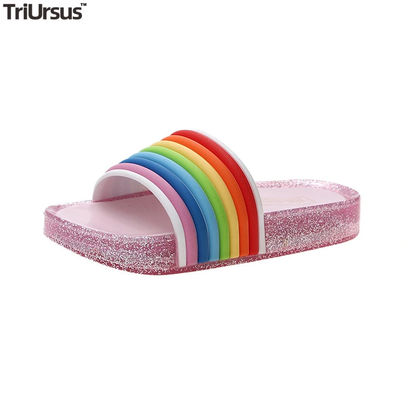 rainbow slippers for kids