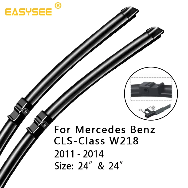 Стеклоочистители ветрового стекла для Mercedes класс CLS W219 W218 CLS 250 280 300 320 350 500 550 55-63 AMG гофрированных оцинкованных интерактивного компакт-диска - Цвет: 2011-2014