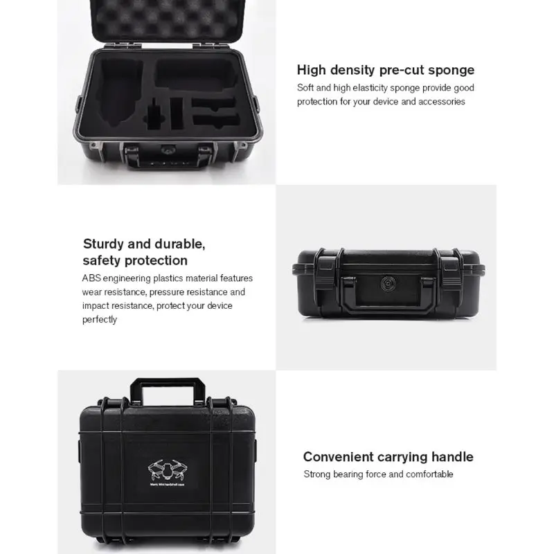 Buy Waterproof Storage Box Bag Portable Travel Hard Plastic Carry Case Box for DJI Mavic Mini Drone Accessories