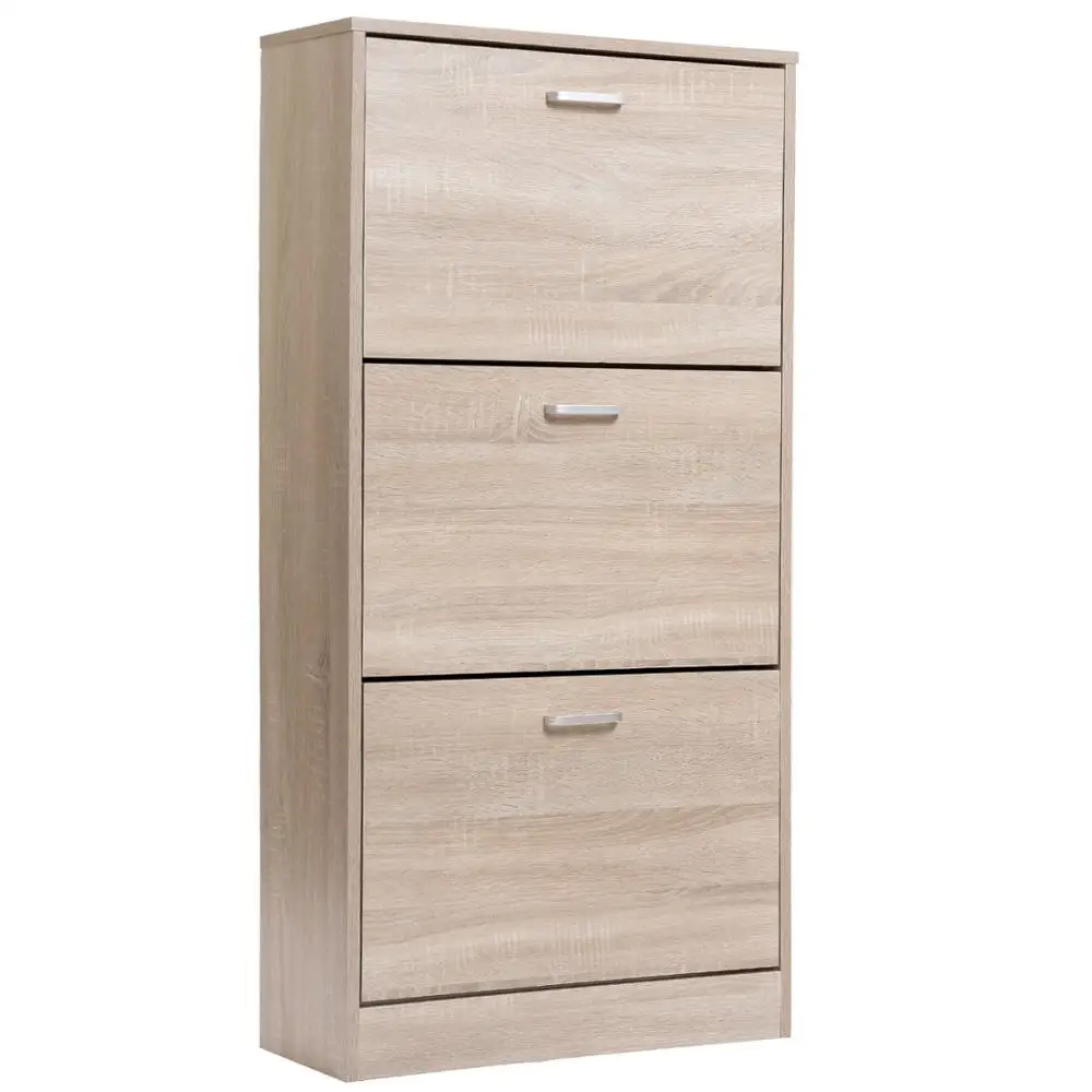 Wood 3-Drawer Wooden Shoe Storage Cabinet Cupboard Shoe Storage Organiser Unit Pull Down Wooden Home Furniture Wood 3-Drawer Wooden Shoe Storage Cabinet Cupboard Shoe Storage Organiser Unit Pull Down Wooden Home Furniture