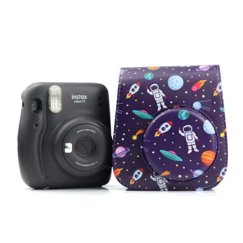 waterproof camera bag Shoulder Camera Protective Case Colorful Patterns Leather Camera Bag For Fujifilm Instax Polaroid Mini11 Mini 11 Case Handbags camera backpack for women Bags & Cases