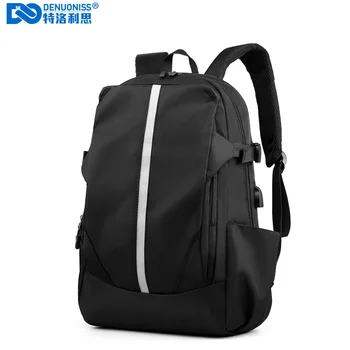 

New 2020 Men Fashion Backpack Reflective Strip Laptop Backpack Men Waterproof Travel Outdoor Backpack School Teenage Mochila Bag