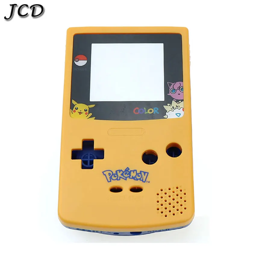 JCD полный корпус оболочка Крышка для nintendo Gameboy цвет для GBC Ремонт Часть корпус оболочка Пакет с кнопкой набор - Цвет: yellow blue