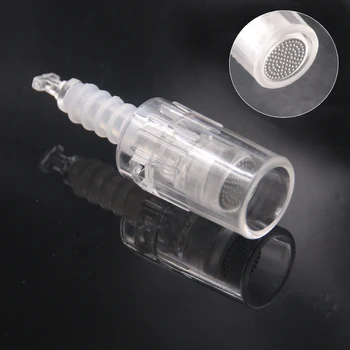 

10/50/100Pcs Round Nano Pin Needle Cartridge Electric Auto Microneedle Derma Pen Tip Nutrition Input for MESO
