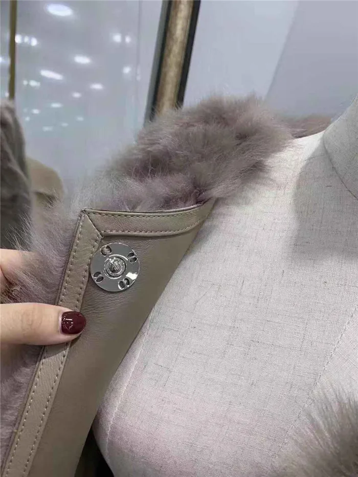 Veste fourrure femme Настоящее двустороннее меховое пальто для женщин, зимнее толстое теплое пальто из натурального меха Тоскана, Овечья шуба