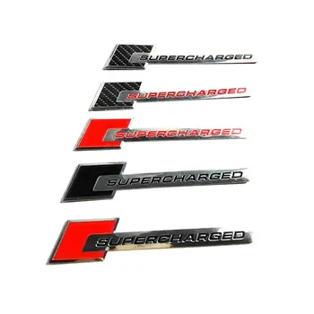 

Metal Thin Aluminum Supercharged Car Emblem Badge Logo Sticker Nameplate