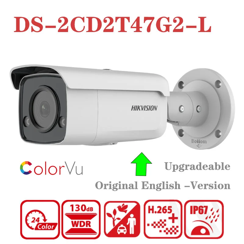 Купольная IP-камера Hikvision 4 МП DS-2CD2T47G2-L HD POE SD-карта в наличии | Безопасность и защита