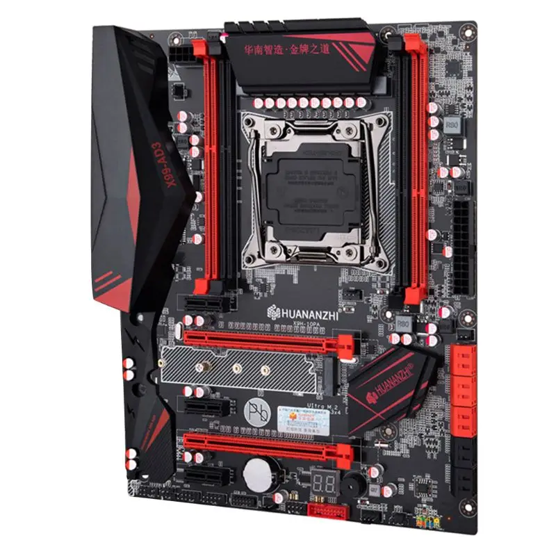 Huananzhi X99 материнская плата с M.2 NVMe слот LGA2011-3 DDR3 4 канала 4xusb 3,0 10xsata 3,0 Порты компьютер системная плата материнская плата