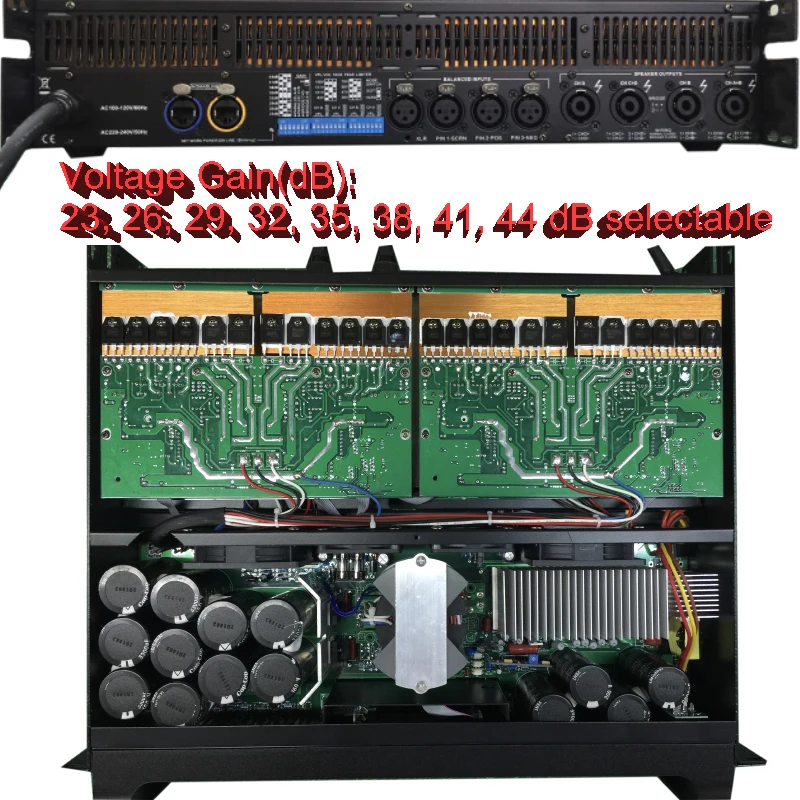 Audio Power Amplifier 4 Channel 4x2500 Watts Class FP 10000q Line Array Sound System Audio Professional Disco Dj Power Amplifier FP10000Q