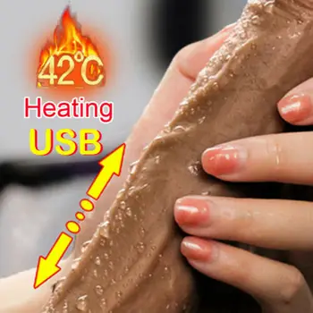 Automatic Telescopic Heating Dildo Vibrator Sex Machine Realistic Penis Vibrator For Women Sex Products Female Adult Massager 4