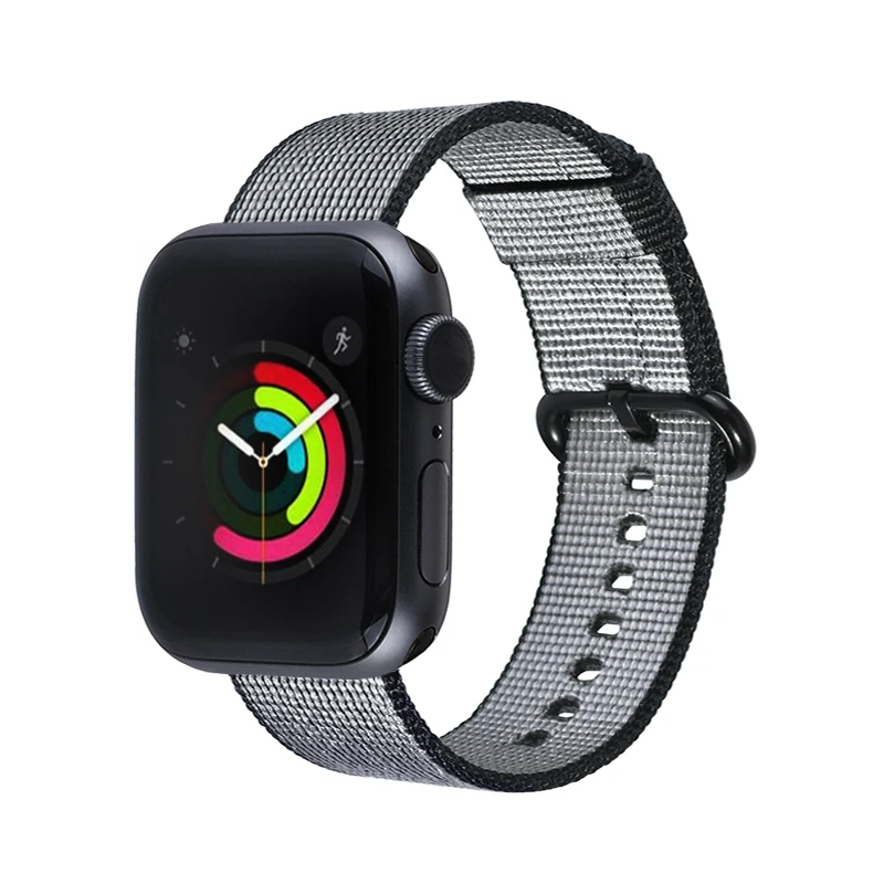 Тканый нейлоновый сменный ремешок для Apple Watch series 4/5 40 мм 44 мм тканевый браслет для Iwatch series 3 2 1 38 мм 42 мм