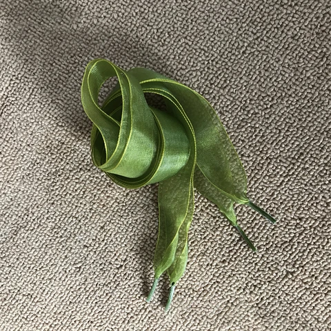 140cm Fashion Organza Ribbon Shoe Laces Sport Shoes Sneakers Bowknot Flat Shoelaces Canvas Bootlaces Strings