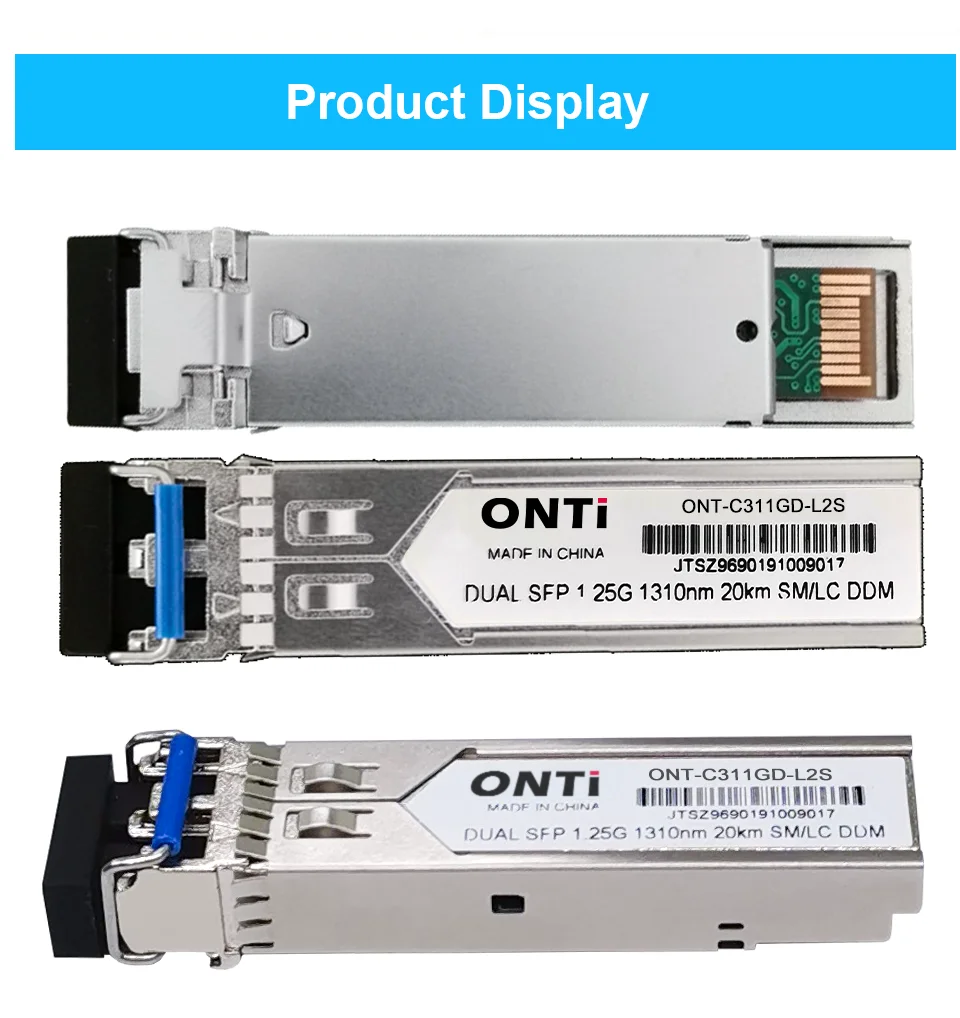 1000 Мбит/с Gbic одномодовый дуплексный SFP модуль 2 LC совместимый Cisco/Mikrotik коммутатор GLC-LH-SM волоконно-оптический модуль 20/40/80/120 км