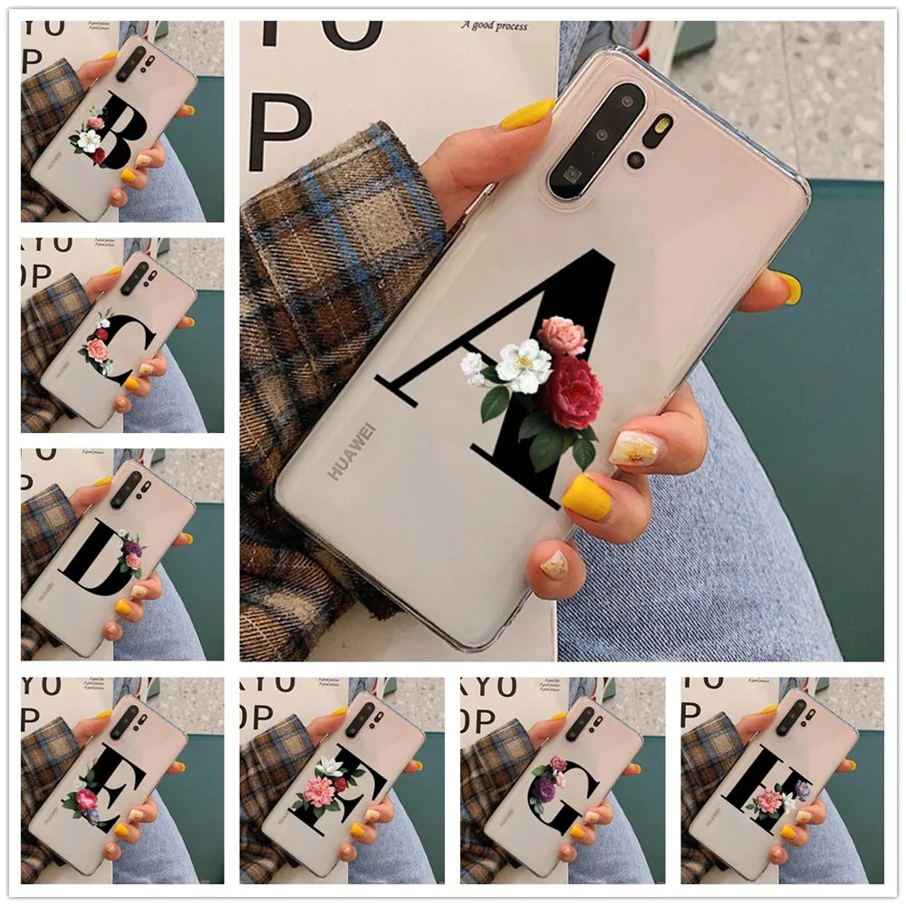Заказной чехол высокого разрешения с принтом букв цветов ТПУ для телефона huawei P8 P9