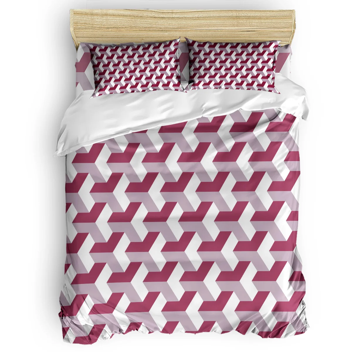 

Abstract Solid Geometry Duvet Cover Set Vintage Floral Art Design Collection of 3/4pcs Bedding Set Bed Sheet Pillowcases Cover
