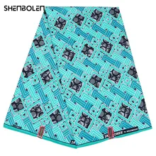 

African Wax Fabric Veritable Nigeria Real Wax African Printed Fabric 100% Polyester Nigeria style Ghana Women wax Dress