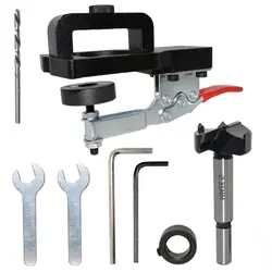 Bisagra ajustable para carpintería, 35mm, localizador de orificios, herramienta de localización de orificios, aleación de aluminio