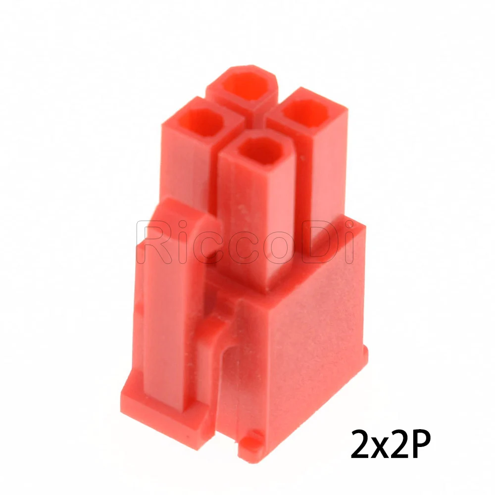 10 шт. 4Pin EPS черный прозрачный красный Molex 4 2 Pitch ATX гнездовой разъем компьютера