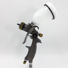 Mini HVLP Spray Gun Nozzle 0.8mm Gravity Feed Airbrush Car Face Paint Gun