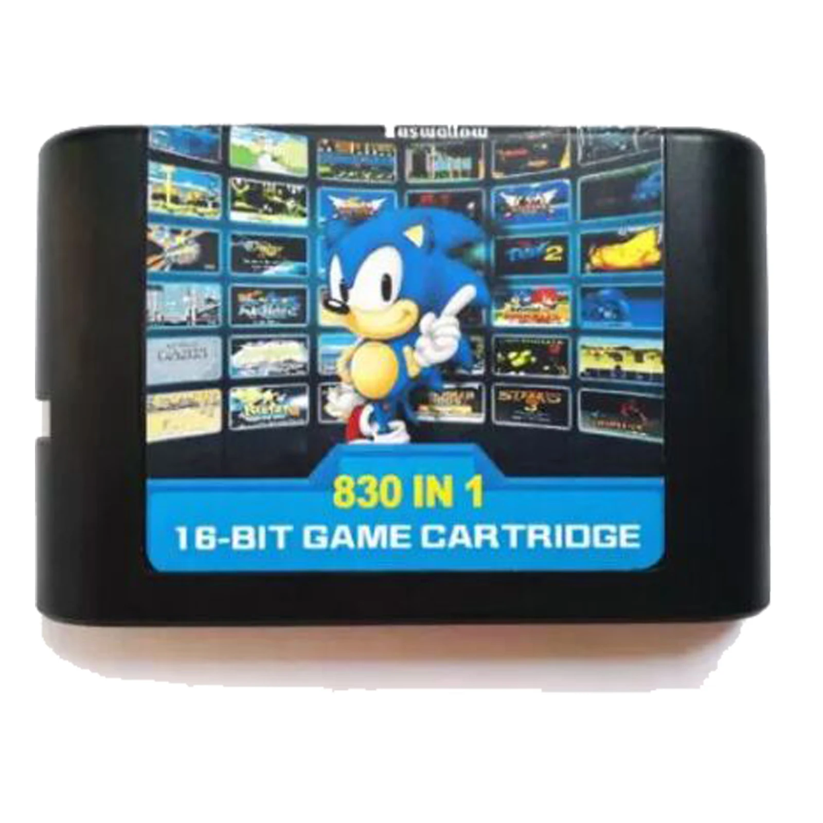 최고의 830 인 1 EDMD 리믹스 게임 카트리지, 미국/일본/유럽 SEGA GENESIS MegaDrive 콘솔용|sega - 830 In 1 Sega Genesis Game List