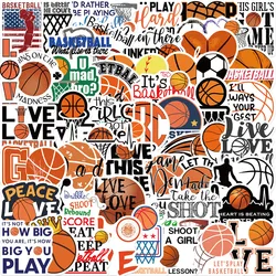 Lot de 10, 30 ou 50 pièces d'autocollants de Sport, motif dessin animé, basket ball, Graffiti, étanche, jouet pour enfants, guitare, téléphone, bagages, voiture, Cool 
