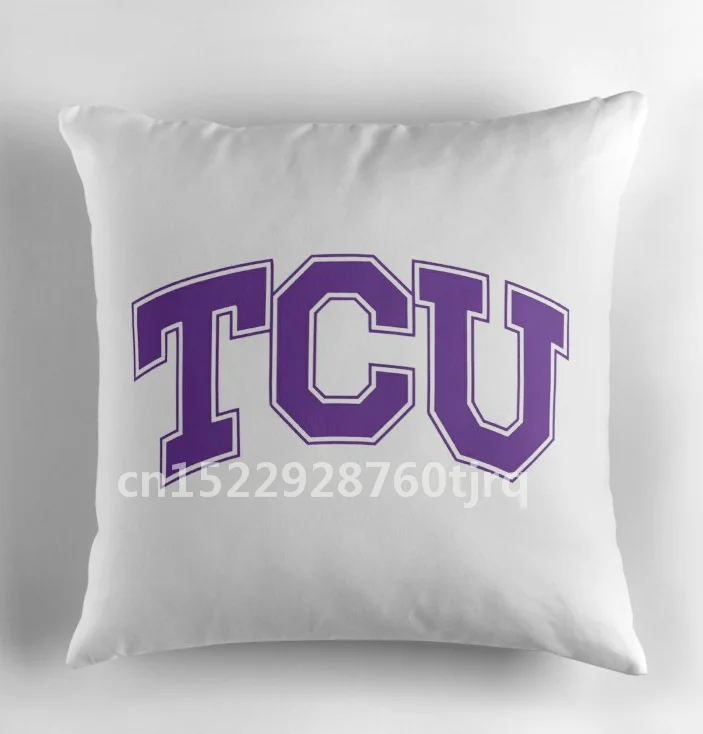 TCU Texas Christian Standard pillow Case Cotton Made Pillowcase 45X45cm,55X55cm(Two side