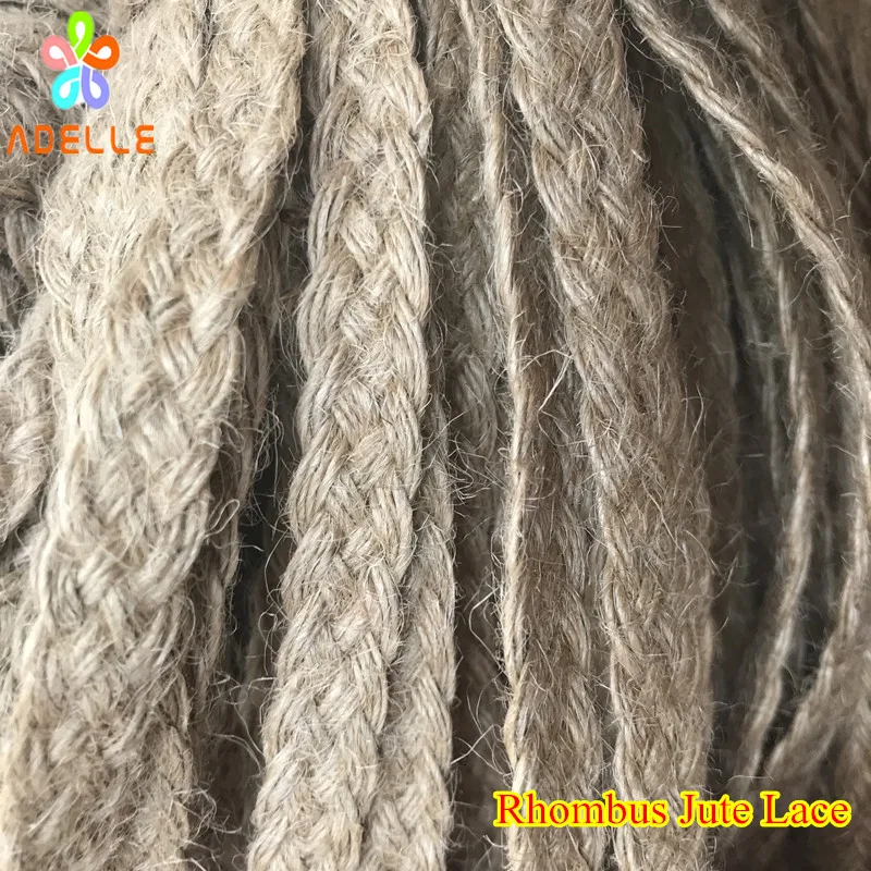 10M Natural Velvet Jute Burlap Ribbon Gift Bow Crafts DIY Wedding