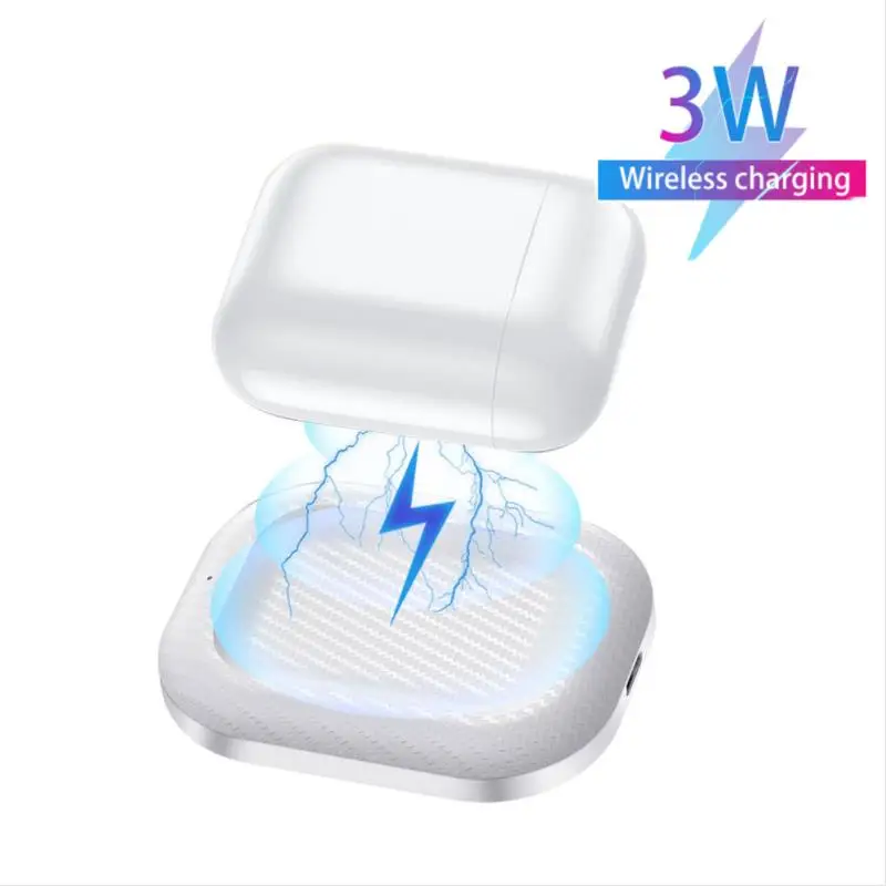 

Bluetooth Earphone Wireless Charger Wireless Headset 3W Qi Standard Charging Dock Station For IOS APds 2 3 Headphone Accessories