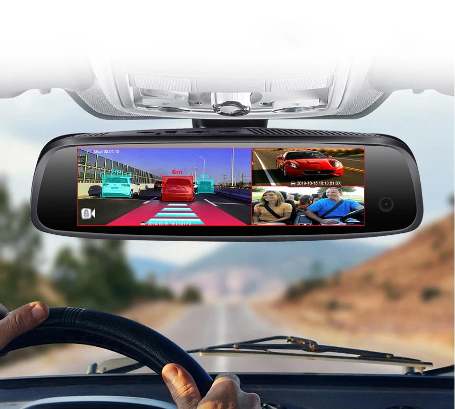 WHEXUNE Автомобильный видеорегистратор с 3 объективами Android 4G 2GB+ 32GB Автомобильный зеркальный видеорегистратор FHD 1080P ADAS gps монитор парковки потоковое заднего вида Автомобильный видеорегистратор для такси