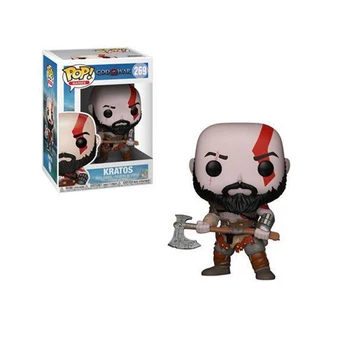 

Funko pop 10cm God of War Kratos Anime Characters Pvc Action Figure Collection Model toys for children birthday gift free ship