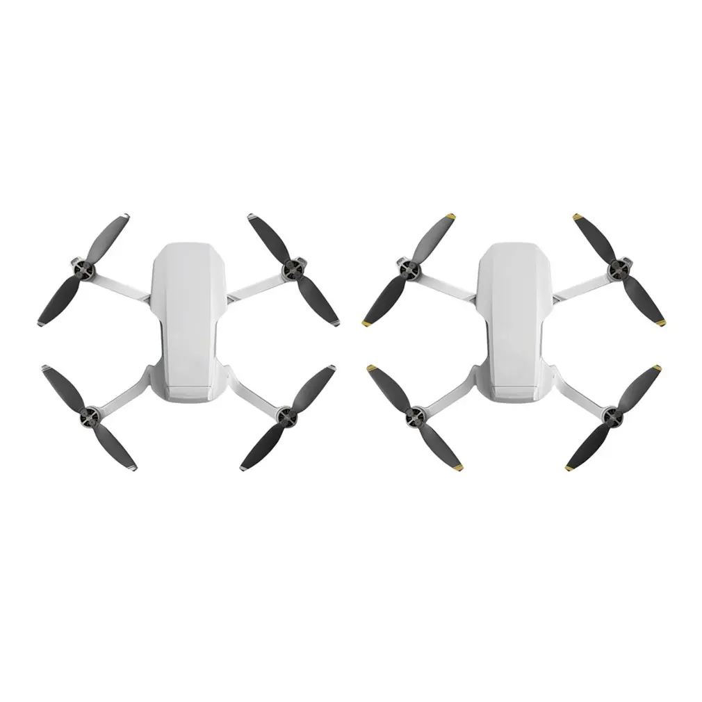 Buy Mini Propellers 4726 For Dji Mavic Mini Drone Quieter Flight Gold Silver Line Powerful Foldable Low Noise Propellers