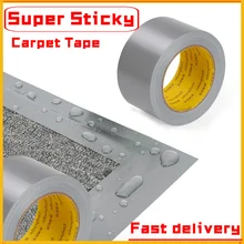 Cinta adhesiva de tela súper pegajosa para suelo, cinta impermeable de alta viscosidad, gris, bricolaje, decoración del hogar, 10 metros
