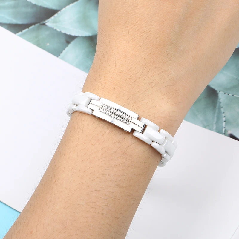 Новинка белые здоровые керамические кольца для женщин с здоровым магнитмагнитным браслетом для женщин модные терапевтические магнитики
