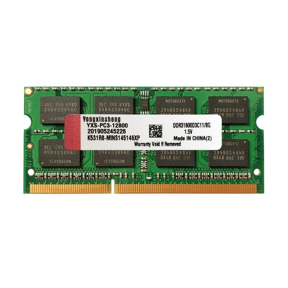 RAM 1GB 2GB 4GB 8GB DDR2 667MHZ 800MHZ PC2 5300S 6400S DDR3 1333MHZ 1600MHZ PC3 10600S 12800S SO-DIMM Laptop Memory Lot