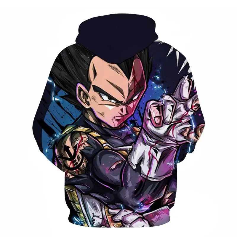 Dragon Ball Z Аниме 3D печать модная Толстовка Супер Saiyan крутая спортивная рубашка Гоку Вегета печать мультфильм Повседневная Толстовка