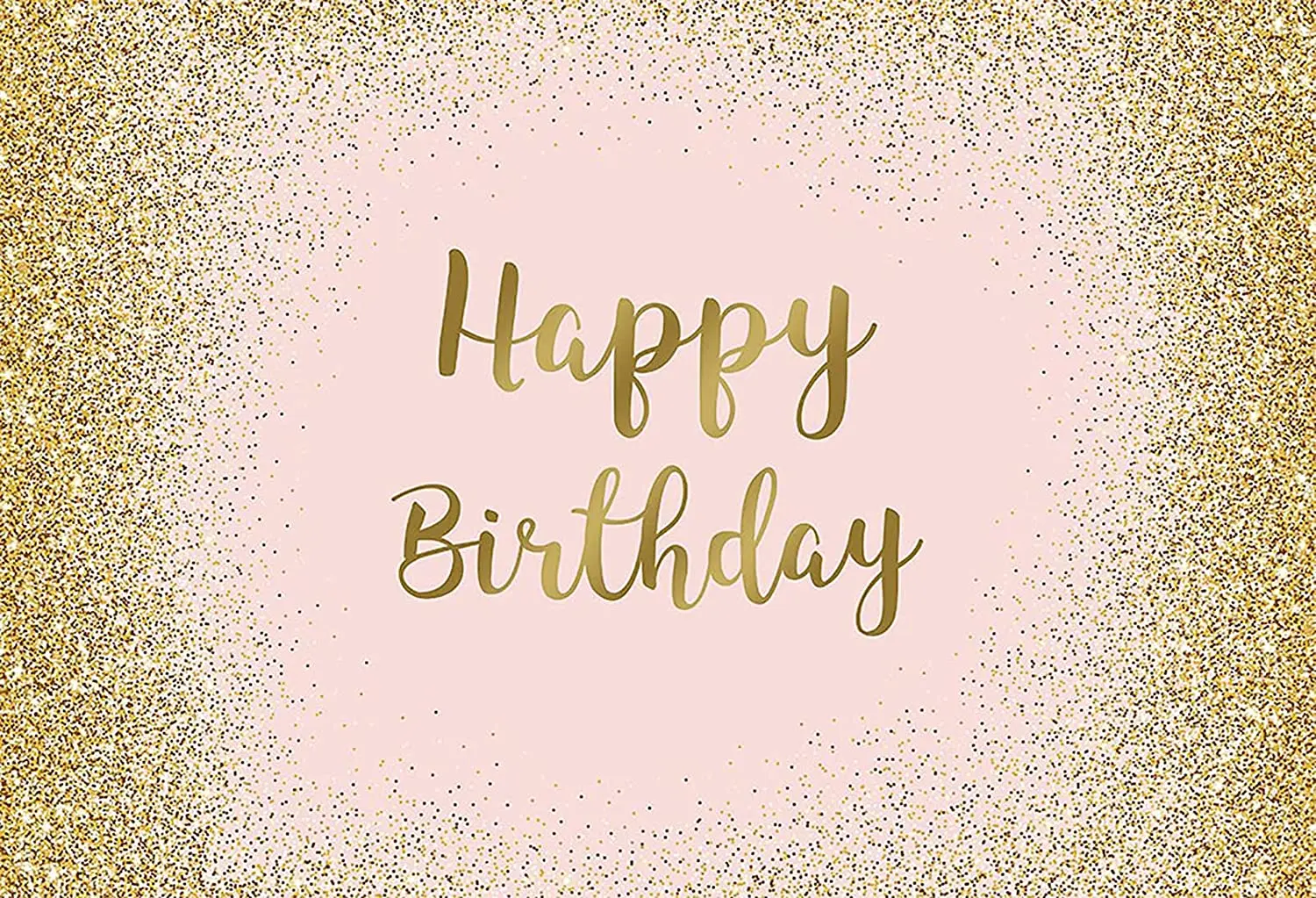 Happy Birthday Banner Pink And Gold Pink Rose Gold Birthday Party Girls Bday Party Decoration Pink Gold Glitter  Spots Dot Sparkle Happy Birthday Banner - Party Backdrops - Aliexpress