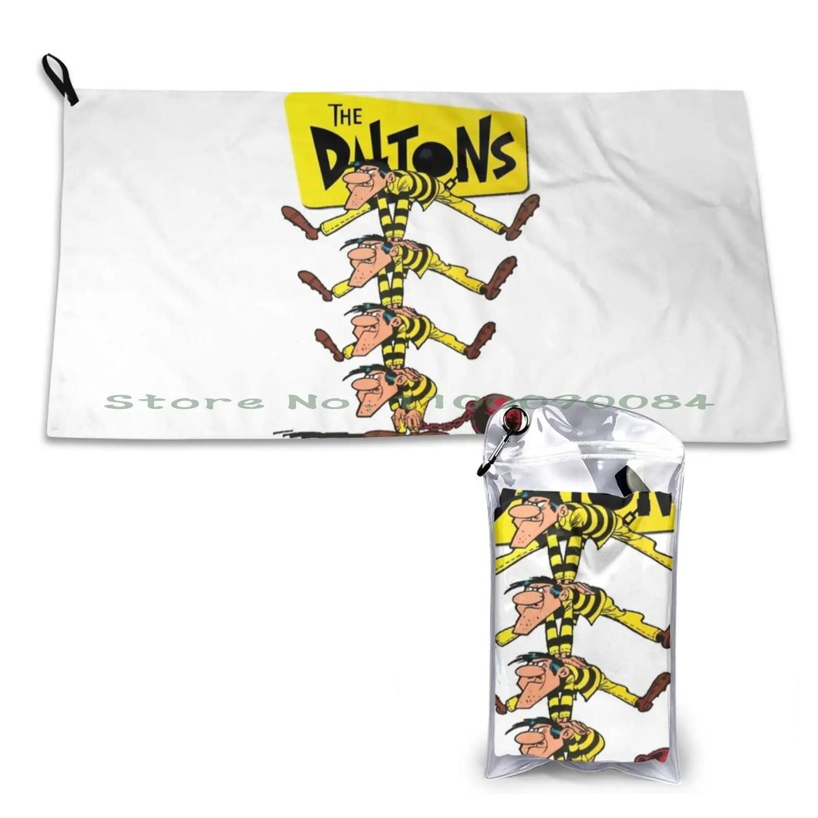 Vuoi Più Fuori Dalla Tua Vita Lucky Luke , Lucky Luke , Lucky Luke! Asciugamano Ad Asciugatura Rapida Palestra Bagno Sportivo Portatile Vinile Nero Hb