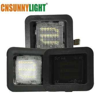 

CNSUNNYLIGHT Super Bright 18 SMD Led Car License Plate Lamp Canbus For Ford F-150 2015~No Flash LED Lighting Number lights Bulbs