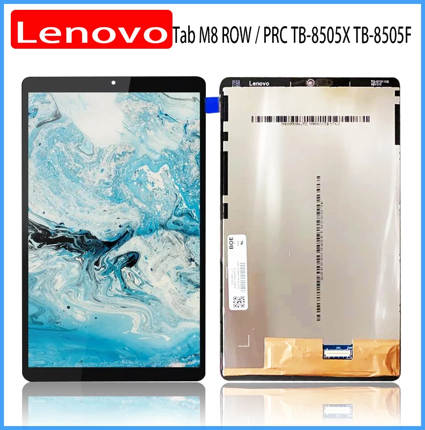 Conjunto Digitador de Tela Sensível ao Toque para Lenovo Tab m8 hd Rpc Rom Tb8505x Tb9505f Tb-8505 Original Novo 80