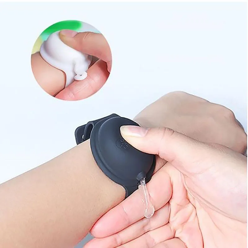 1PCS Hand Sanitizer Disinfectant Sub-packing Silicone Bracelet Wristband