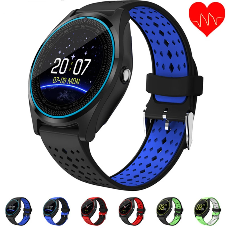 

V9 Men Smart Watch Call Answer Call Records Camera Hot Bluetooth Music Sleep Monitoring SMS MP3 MP4 Watch for IOS Android Phone