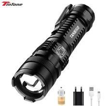 T9 Tactical flashlight Ultra Torch USB Rechargeable Battery Built-in Powerful Outdoor Lantern Waterproof Camping Mini Flashlight