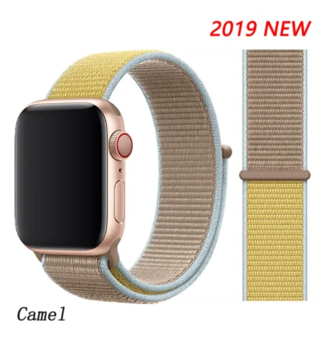 choose color Нейлоновый ремешок для apple watch 4, 5, ремешок Correa, apple watch, 42 мм, 38 мм, 44 мм, 40 мм, iwatch, sreies, 4, 3, pulseira, ремешок для часов - Цвет: choose color
