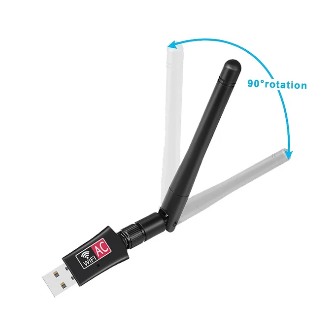 Беспроводной USB Wifi адаптер 600 Мбит/с двухдиапазонный 2,4/5 ГГц беспроводной Usb Wifi сетевой адаптер с антенной 802.11B/N/G/Ac